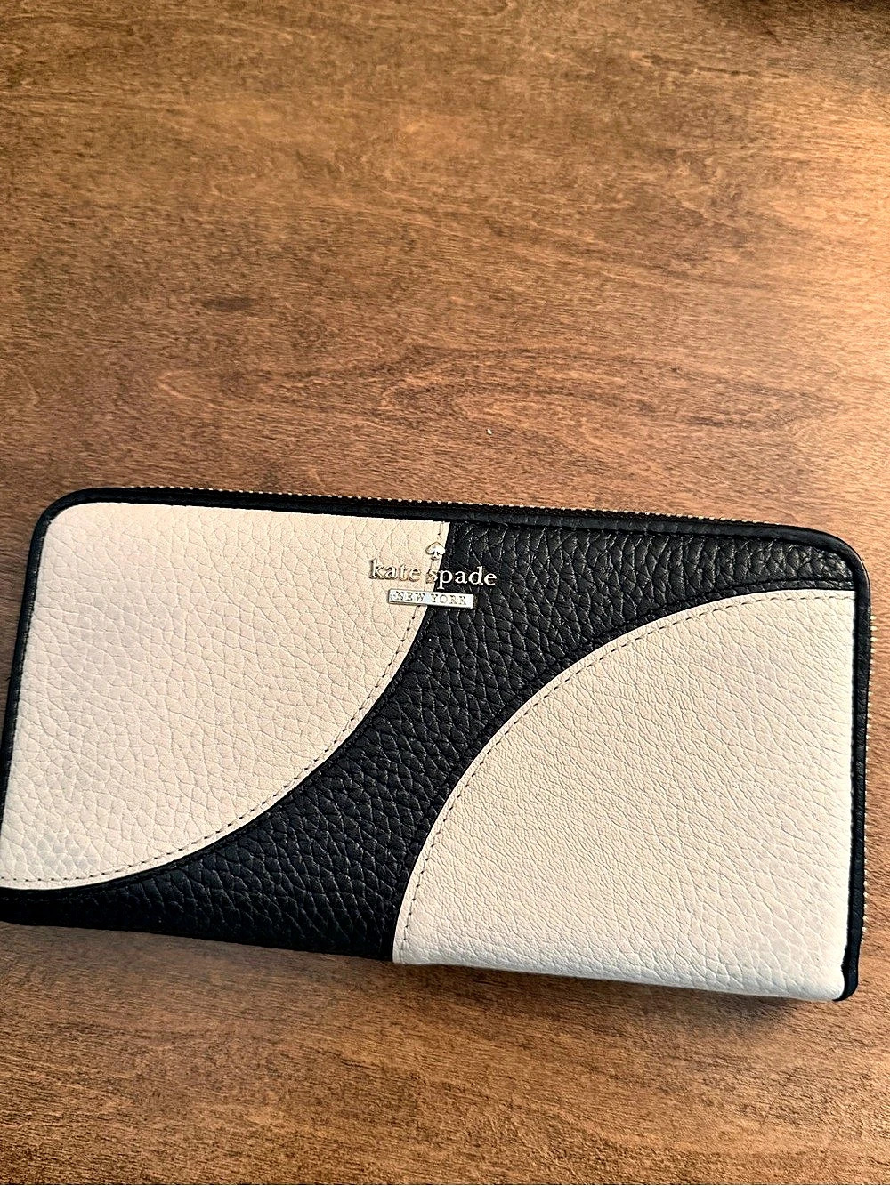 Kate Spade Colorblock Wallet in Black & Pink